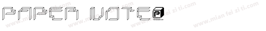 PAPER NOTE字体转换